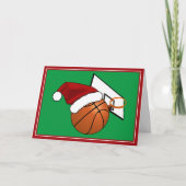 Kerstketball en Hoop Feestdagen Kaart (Voorkant)