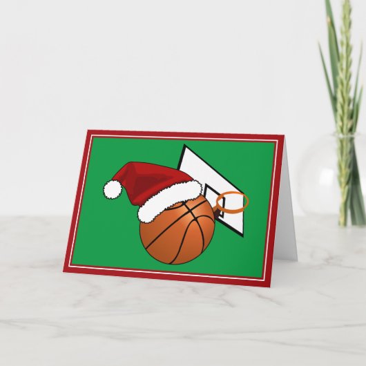 Kerstketball en Hoop Feestdagen Kaart (Voorkant)