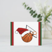 Kerstketball en Hoop Feestdagenkaart (Staand voorkant)