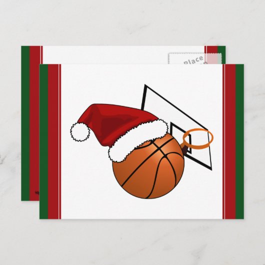 Kerstketball en Hoop Feestdagenkaart (Voorkant / Achterkant)