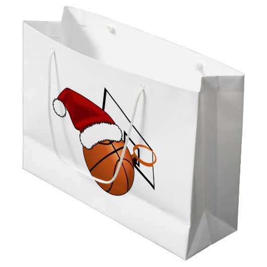 Kerstketball en Hoop Groot Cadeauzakje (Voorkant Gekanteld)