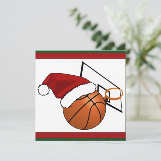 Kerstketball en Hoop Kaart (Staand voorkant)