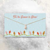 Kerstketting Hanger Logo Displaykaart Visitekaartje