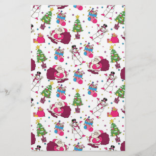 Kerstkettingpatroon Briefpapier