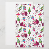 Kerstkettingpatroon Briefpapier (Voorkant / Achterkant)