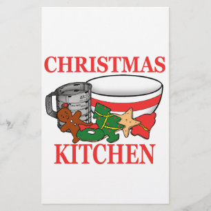 kerstkeuken briefpapier