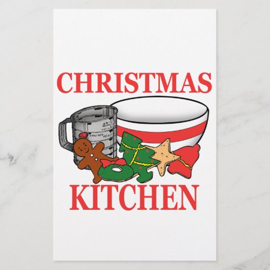 kerstkeuken briefpapier (Voorkant)
