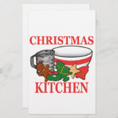 kerstkeuken briefpapier (Voorkant / Achterkant)