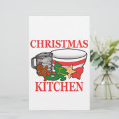 kerstkeuken briefpapier (Staand voorkant)