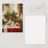Kerstkeuken budget mini notitiekaartje (Voorkant / Achterkant)