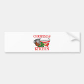 kerstkeuken bumpersticker (Voorkant)