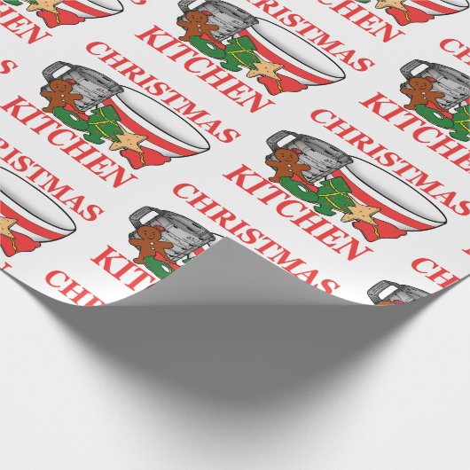Kerstkeuken Cadeaupapier (Hoek)
