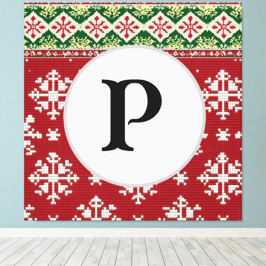 kerstkeuken canvas afdruk (Insitu (Houten vloer))