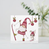 kerstkeuken en Kaart met kerst (Staand voorkant)