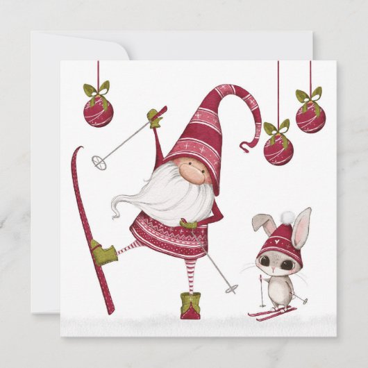 kerstkeuken en Kaart met kerst (Voorkant)