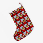 kerstkeuken en puppy Stocking Kleine Kerstsok (Achterkant (Hangend))