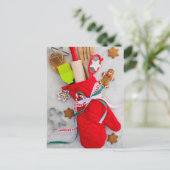 Kerstkeuken Feestdagenkaart (Staand voorkant)