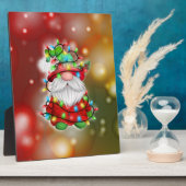 kerstkeuken Gnome Holiday Lights Fotoplaat (Zijkant)