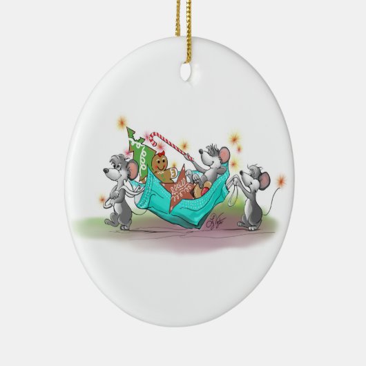 kerstkeuken Heist Keramisch Ornament (Rechts)