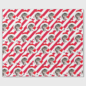 kerstkeuken in Pet op strepen Cadeaupapier (Vlak)