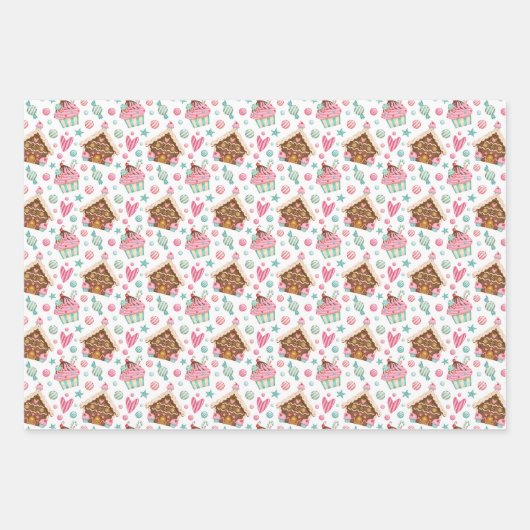 kerstkeuken inpakpapier vel (Voorkant 3)