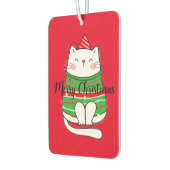 kerstkeuken kat feestdag komisch simpel klassiek luchtverfrisser (Links)