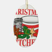 kerstkeuken keramisch ornament (Rechts)