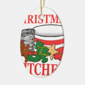 kerstkeuken keramisch ornament (Links)