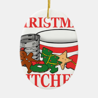 kerstkeuken keramisch ornament