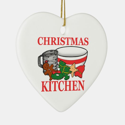 kerstkeuken keramisch ornament (Rechts)