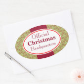Kerstkeuken Kerst Hoofdkwartier Sticker (Envelop)