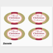 Kerstkeuken Kerst Hoofdkwartier Sticker (Vel)