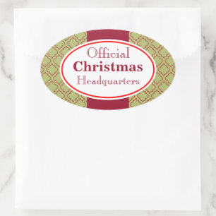 Kerstkeuken Kerst Hoofdkwartier Sticker