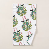 kerstkeuken met Elf Bath, kerstman Bad Handdoek (Handdoek)