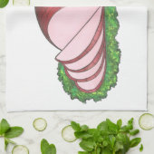 kerstkeuken met kerst in feestdagen ananas theedoek (Gevouwen)