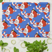 Kerstkeuken met snoepjes theedoek (Gevouwen)