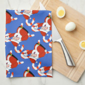 Kerstkeuken met snoepjes theedoek (Quarter Fold)