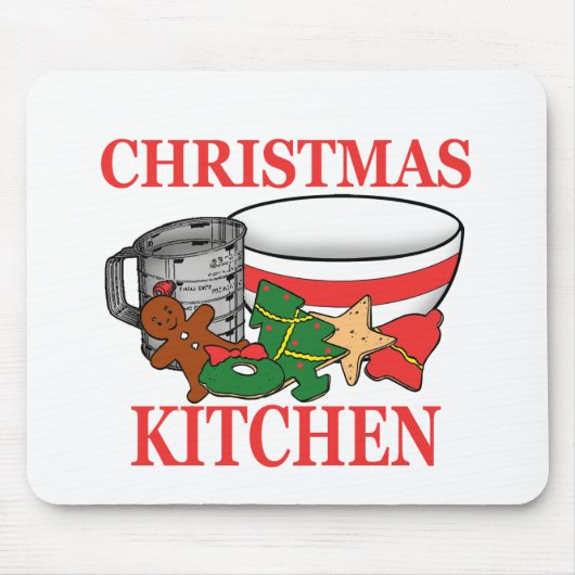 kerstkeuken muismat (Voorkant)