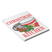 kerstkeuken notitieblok (Schuin)