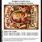 Kerstkeuken Retro Kerstbord FQ5 Decoupage Tissuepapier