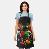 Kerstkeuken schort (Gedragen)