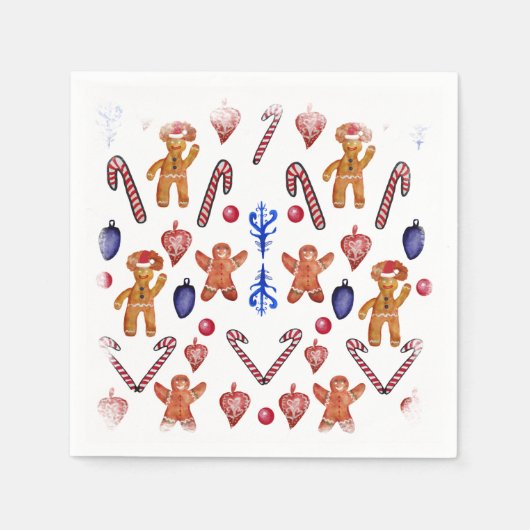 kerstkeuken servet (Voorkant)