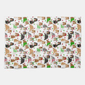 kerstkeuken Shetland Sheepdog Kitchen Towel Theedoek (Horizontaal)