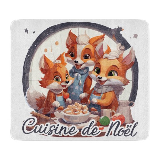 Kerstkeuken Snijplank (Voorkant)