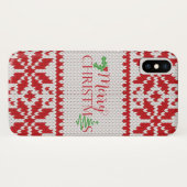 Kerstkeuken Snowflake iPhone Case (Achterkant (horizontaal))
