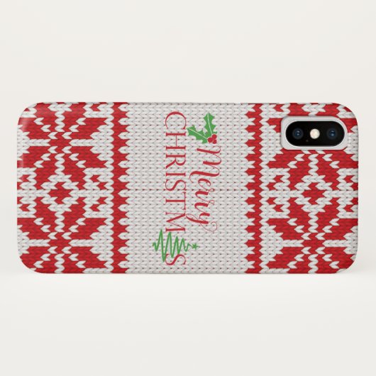 Kerstkeuken Snowflake iPhone Case (Achterkant (horizontaal))