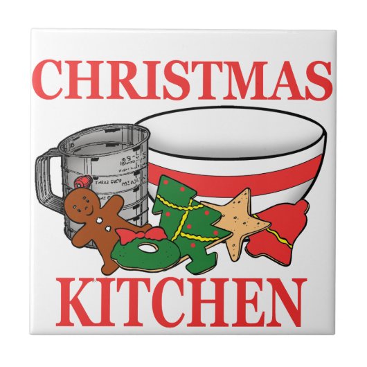kerstkeuken tegeltje (Voorkant)