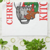 kerstkeuken theedoek (Gevouwen)