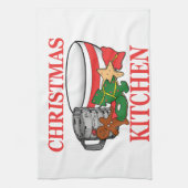 kerstkeuken theedoek (Verticaal)