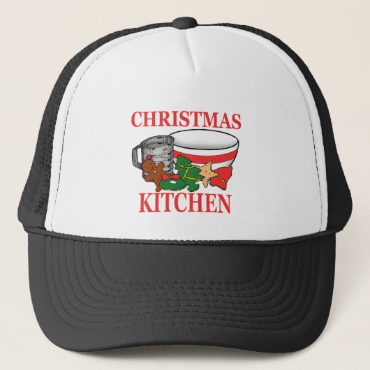 kerstkeuken trucker pet (Voorkant)